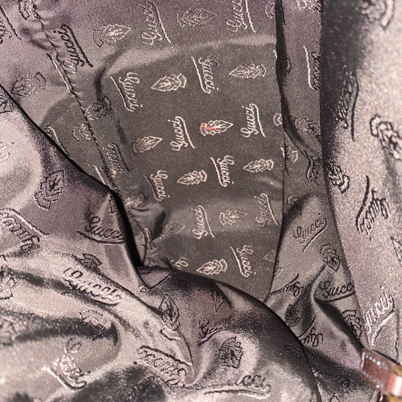 GUCCI Brown Leather Medium Jockey Hobo Bag with gold hardware - Picture 11 of 16